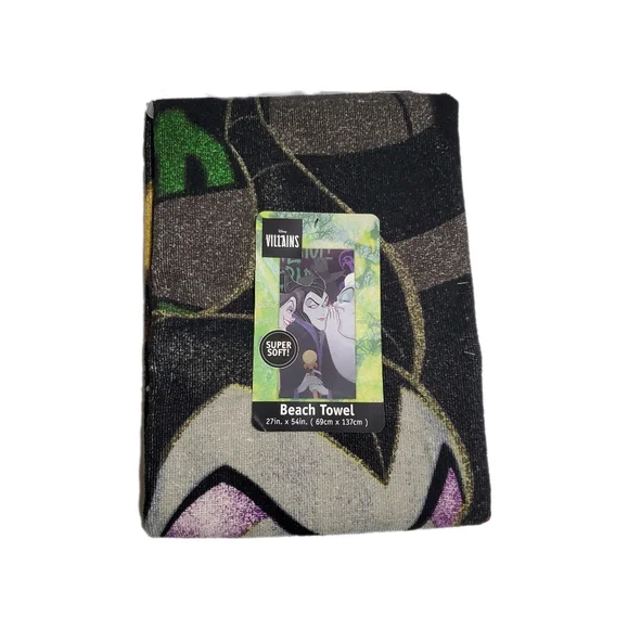 Disney Villains Maleficent, Cruela And Ursula Towel NWT - Picture 4 of 5